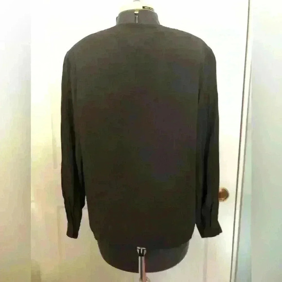 VTG Jones New York Rayon Top shoulder pads women 12 - Picture 5 of 8